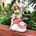 Solar Powered Fairy Angel with Wings and Solar Glowing Light, Garden Light Decor