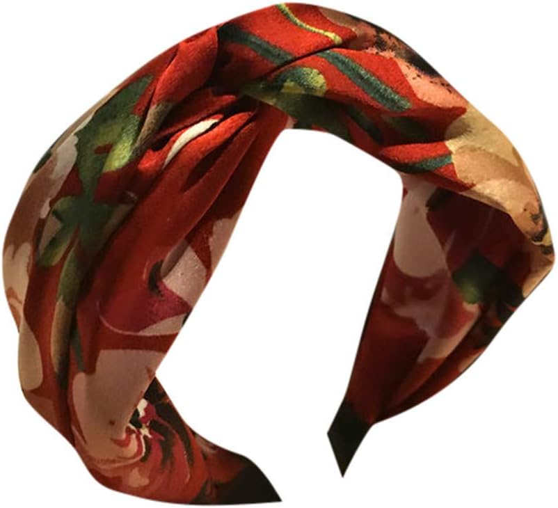 Women's Flower Headband ZEELIY Creative Cross Wide-Brimmed Hair Accessory Headband