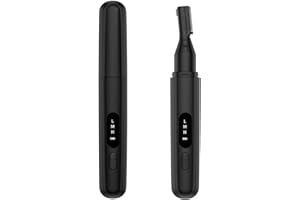 DOTPET Electric Eyebrow Trimmer for Women Men, Electric Painless Razors with Detailer Trimmer, Rechargeable Facial Hair Shaver Remover for Face Lips Armpit Leg Body (Black)