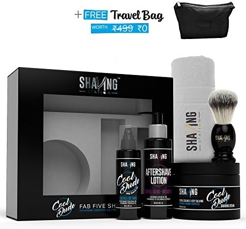 Shaving Station - Paraben &amp; Sulphate Free - Peppermint &amp; Spearmint - 5 items included