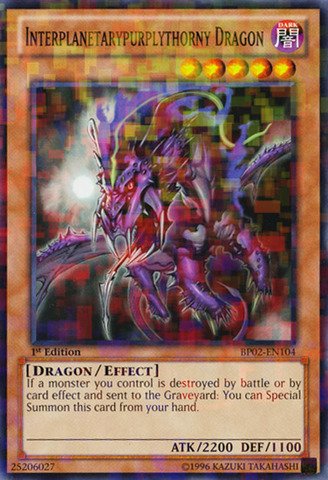 Yu-Gi-Oh! - Interplanetarypurplythorny Dragon (BP02-EN104) - Battle Pack 2: War of the Giants - 1st Edition - Mosaic Rare