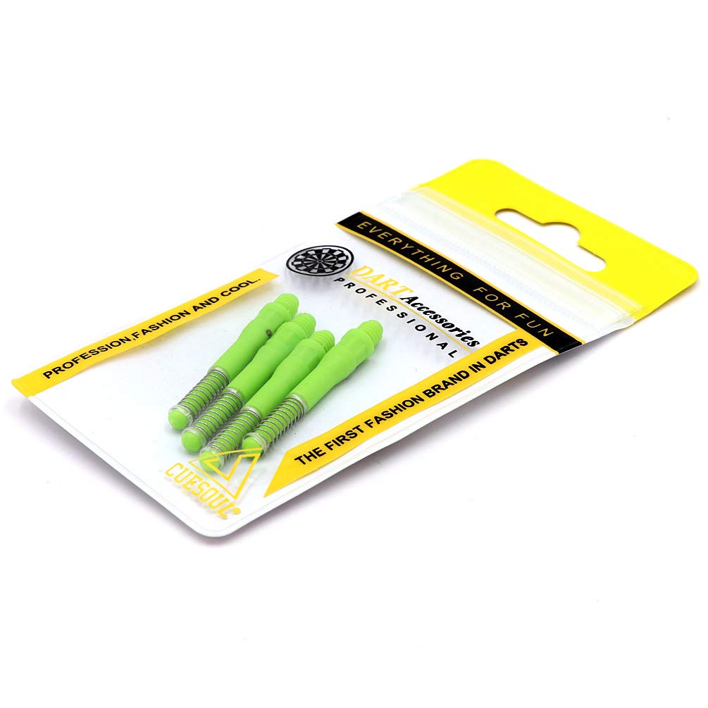 CUESOUL TERO Green AK7 Dart Shafts Built-in Spring Telescopic, Set of 4 pcs-L(CS-AK7+L6)