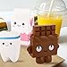 3 Pack Kawaii Jumbo Slow Rising Squishies, Scented Squishy Chocolate Bar, Tooth, Milk Carton Toys For Kids or Stress Relief by FidgetKit