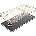 Moto Z Play Case, Motorola Moto Z Play Case For Girls, Tekcoo [TFlower] Transparent Cute Shock Absorbing Ultra Thin Clear Hard TPU Skin Scratch-Proof Bumper Cases For Moto Z Play Droid -Rose Gold