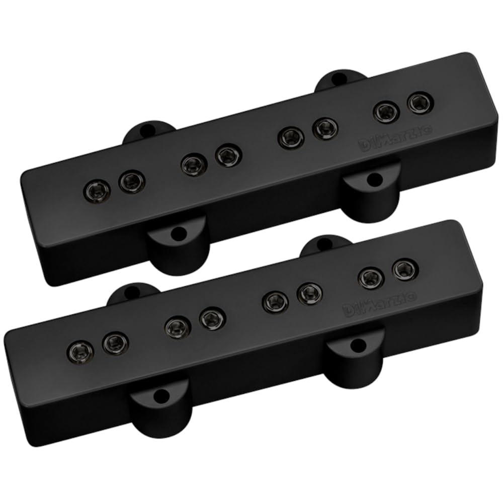 DIMARZIO Electric Bass 4 DP123BK Model J Set Transducer for Electric Bass, Black — image 1