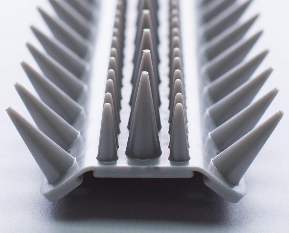 Pestbye Anti Climb Fence and Wall Security Spikes - Metallic - 10 Pack