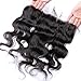 Youth Beauty® Brazilian Virgin Human Hair Body Wave Free Part Lace Frontal Closure Bleached Knots 13
