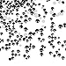 3456 Pcs Crystals Diamond Rhinestones AB Clear Flat Back Round Gems Flatback Glass Crystals Mixed Size Crystals Gems for Crafts Clothes Shoes Makeup Bags Decor, 6 Sizes(Black)