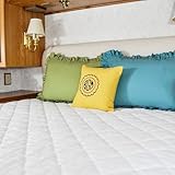 AB Lifestyles RV Camper Short King 72x75 USA Made Quilted Mattress Pad Cover