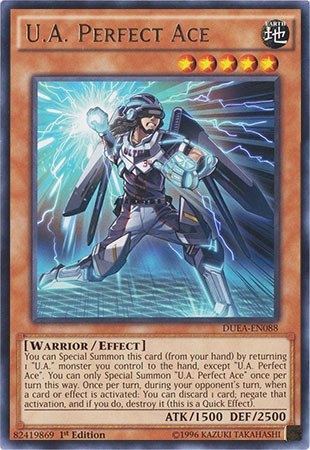 Yu-Gi-Oh! - U.A. Perfect Ace (DUEA-EN088) - Duelist Alliance - 1st Edition - Rare
