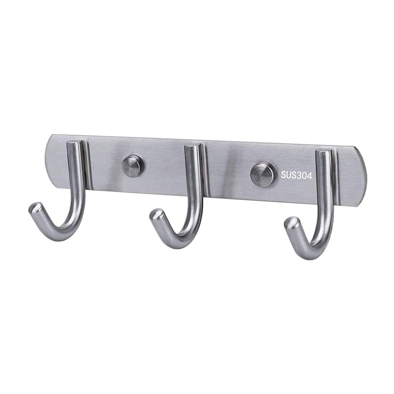 ZatRuiZE Coat Hooks for Wall - 304 Stainless Steel Coat Racks,Heavy Duty Clothes Hooks Wall Mounted - 3 Hook
