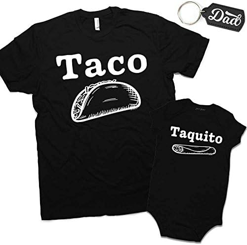 Daft Baby | Taco & Taquito Dad & Baby Matching Clothing Set Shirt & Onesie