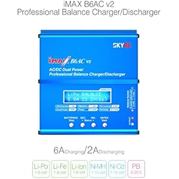 Amazon.com: Genuine SKYRC iMAX B6AC V2 Dual Power (6Amps,50Watts) LiPo