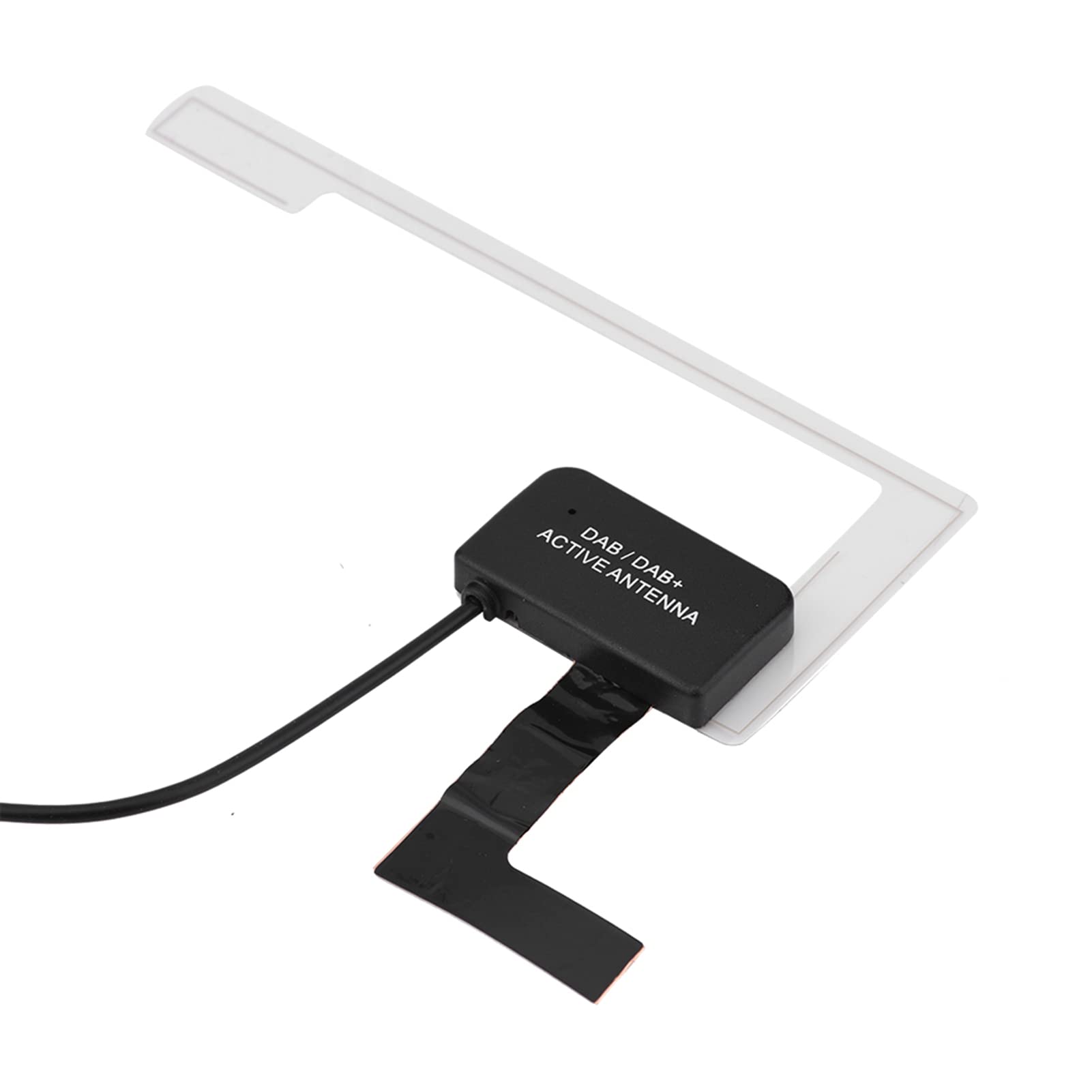 Car Radio Antenna Dab Digital Aerial Glass Mount MCX Dab Antenne Stecker Portable Antennas Male Plug Antenna Transmitter Plus Windscreen with Connector Strong Signal Reception