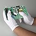 16 Pairs White Cotton Gloves for Coin Jewelry Silver Inspection, 8.6