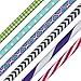 Reusable Straws from Kuhli - 6 Pack Mixed Designs, Hard Plastic - No BPA, Fun Colors & Designs…