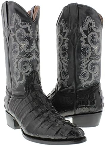 Team West - Men's Crocodile Tail Leather Cowboy Boots J Toe