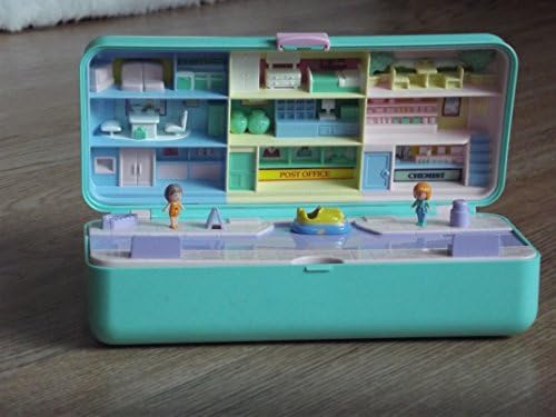 Vintage 1989 Polly Pocket High Street Money Box Play-set and Trinket Box / AS NEW -RARE