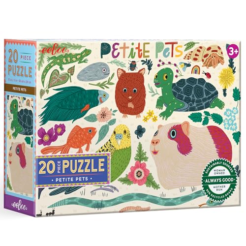 eeBoo 20 Piece Jigsaw Puzzle - Petie Forest Children's Puzzle Animal Themed, Large Pieces for Small Hands to Develop Motor Skills