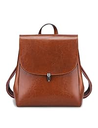 S-ZONE - Mochila de piel para mujer y niña, talla mediana), S-ZONE D10V073B