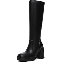Amazon.com | Women's Platform Boots Go Go Boots Knee High Boots