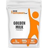 BulkSupplements.com Golden Milk Powder - Golden Milk with Turmeric and Ginger, Black Pepper and Cinnamon Powder, Superfood Supplement - Gluten Free, 3g per Serving, 500g (1.1 lbs) (Pack of 1)