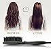 O'bella Hair Straightener Brush-Dual Voltage Fast Heating Mini Straightening Brush with 1.1