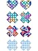 SATINIOR 15 Pairs Glitters Nipple Cover Pasties Disposable Nipple Covers No Show Satin Breast Stickers Self Adhesive Bra Pasties for Women Rave Party