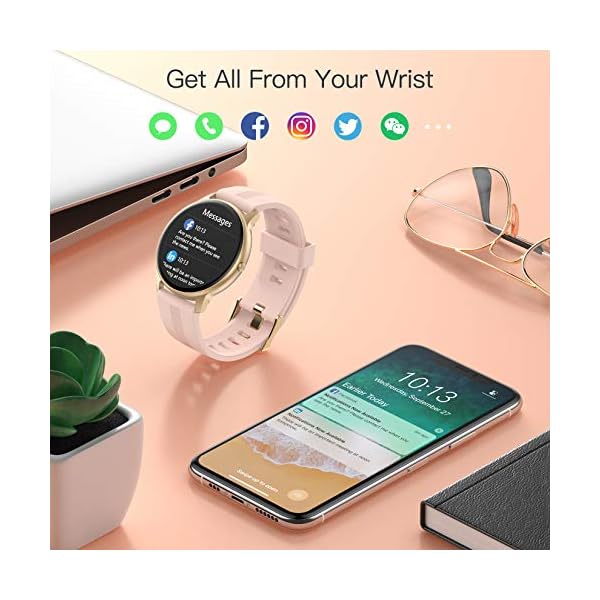 AGPTEK-Smart-Watch-for-Women-13-Full-Touch-Fitness-Watch-with-Female-Health-Tracking-Heart-Rate-Monitor-Message-Notification-IP68-Waterproof-Outdoor-Sports-Smartwatch-for-Android-iOS-Phones AGPTEK Smart Watch for Women, 1.3'' Full Touch Fitness LW11 Watch with Female Health Tracking, Heart Rate Monitor, IP68…
