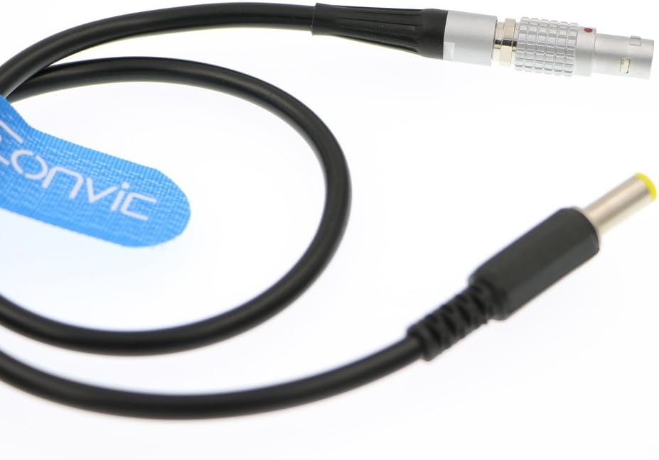 Eonvic DC to 2 Pin Male Barrel Adapter Cable For Teradek Bond 18"