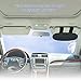 WANPOOL Anti-Glare Anti-Dazzle Vehicle Visor Sunshade Extender Sun Blocker for Cars, Vans and Trucks (Silver)