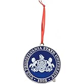 Penn State Nittany Lions University Seal Metal Christmas Ornament