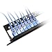 VCE UL-Listed CAT6 Keystone Coupler 15-Pack, Ethernet Coupler Female to Female, RJ45 Coupler for CAT6/CAT5e/CAT5, Keystone Jack, Blue + Red + Yellow