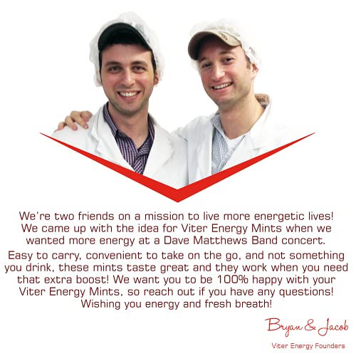 Viter Energy Caffeinated Mints 40mg Caffeine, B Vitamins, Sugar Free