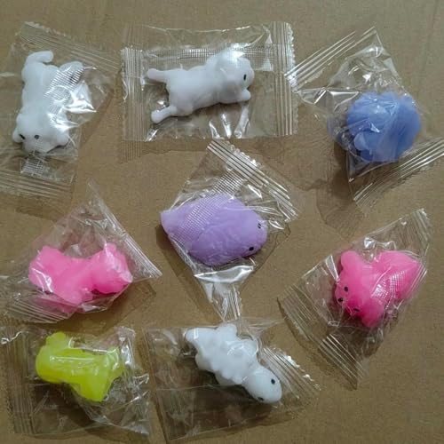 AM ANNA Squishy Toys Squishies, 50 Pack Mochi Squishy Party Favors for Kids, Squishies for Kids Fidget Toys Stress Reliever,Treasure Box Toys for Classroom Prizes Goodie Bag Stuffers (50 Pcs)