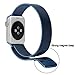 ViTech Magnetic Closure Clasp Mesh Loop Milanese Stainless Steel Replacement Band Strap for Apple and Sport Edition - (Blue-38mm)
