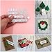 Letong Metal Christmas Tree Wreath Cutting Dies Stencil Scrapbook DIY Paper Craft Gifts (silver)