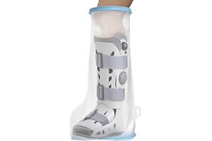 Waterproof Extra Wide Leg Cast Cover for Shower Adults with Non-Slip Bottom, Extra Large Reusable Leg Cast Protector Keep Wou