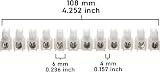 AUKENIEN 5A 6A Electrical Terminal Block 12 Way White 4 Pack view 2