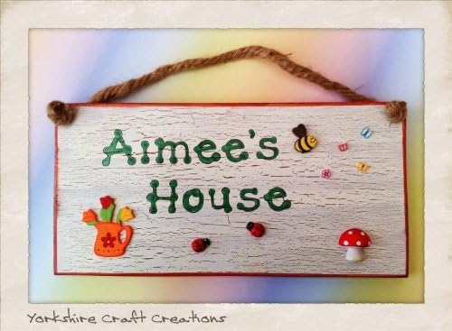 Children's Playhouse Outdoor Sign Personalised with Any Name Handmade & Hand-Painted Children's Kid's Gifts