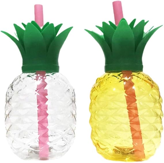 MRlegendary Pineapple Shaped Cup Recycled Juice Milk Bottle with