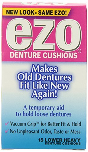 Ezo Denture Cushions, Lower Heavy, 15 Cushions (Pack of 1)