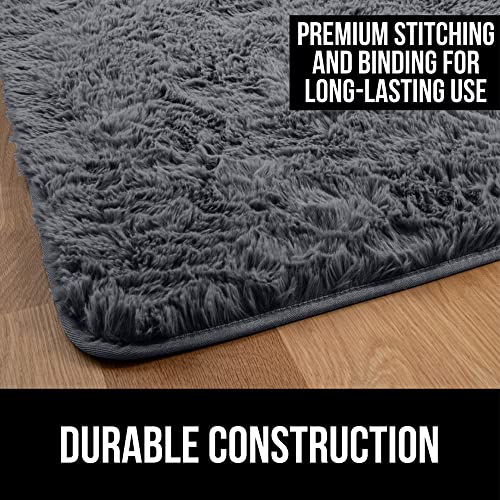 Gorilla Grip Soft Faux Fur Area Rug, Washable, Shed and Fade Resistant