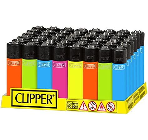 48 mecheros Clipper Solid Fluo. nuevos.: Amazon.es: Electrónica