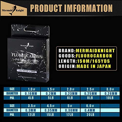 165YdS /150M Carbon Fiber Leader Line Fishing 0.16-0.4mm 100% Fluorocarbon Pesca Lure - Thumbnail 6