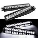 32LED 32W LED Lightbar Visor Light Windshield Emergency Hazard Warning Strobe Beacon Split Mount Deck Dash Lamp (white)