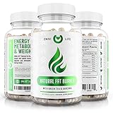 Fat Burner - Premium Natural Weight Loss & Energy Booster Supplement with Raspberry Ketones, Caffeine, Garcinia Cambogia - Advanced Thermogenic Fat Burner Pills for Ketosis - 60 Capsules