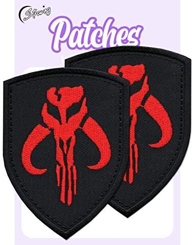 STRAVEG Premium Iron-on Embroidery Decorative Sew-on Patches Appliqué for Backpack Jeans Jackets Shirts Garments S-123