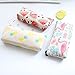 Cute Fruit and Flamingo Canvas Pencil Bag Holder Pen Case Stationery Makeup Cosmetic Pouch Bag with Zipper, Set of 3