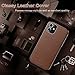 LOHASIC for iPhone 11 Case, Slim PU Leather Soft Grip Shockproof Cases Compatible with iPhone 11 6.1 inch - Brown